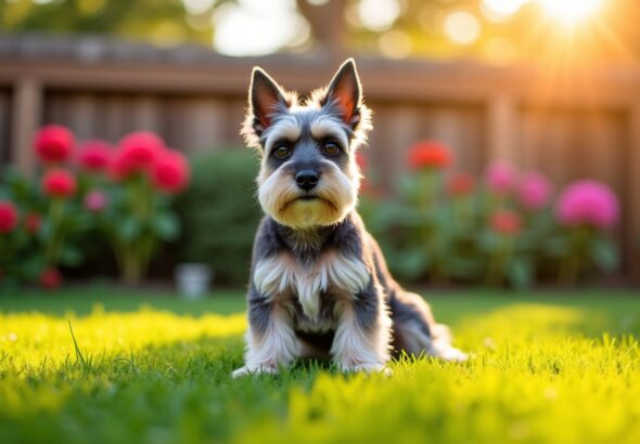 Les secrets d'un pelage impeccable : entretenir au quotidien le schnauzer nain poivre et sel