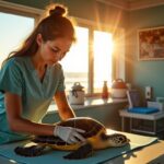 Les soins dévoués de la clinique vétérinaire de la plage au bien-être des tortues marines locales