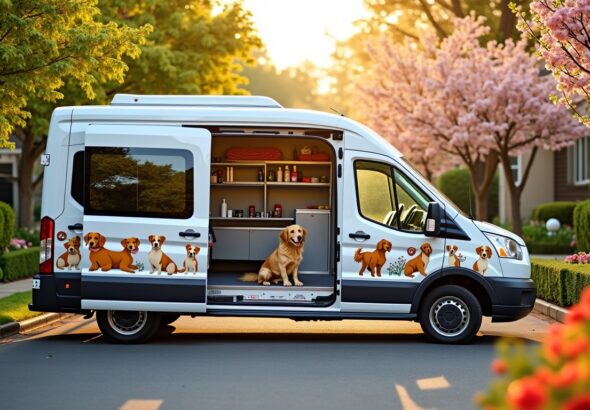 Guide complet pour sélectionner le camion de toilettage mobile parfait 24h/24 pour votre chien