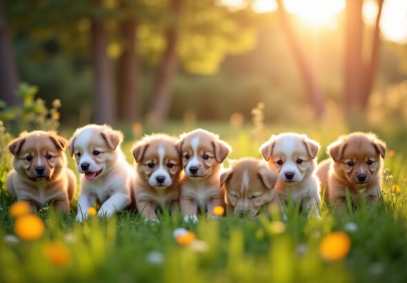 Les soins essentiels pour bien démarrer la vie des chiots à l’élevage des Brumes d’Aurore