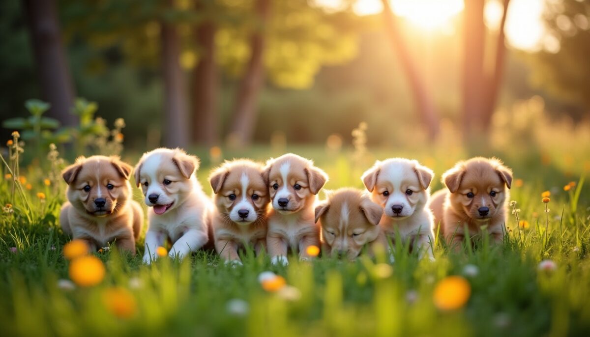 Les soins essentiels pour bien démarrer la vie des chiots à l’élevage des Brumes d’Aurore