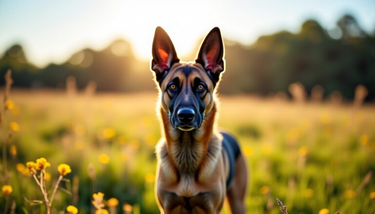 Quelle est la taille adulte idéale pour un croisement entre berger allemand et malinois ?