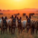 Chiens héros face aux lions : les protecteurs infatigables des troupeaux