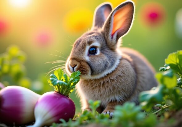 Le navet cru : une friandise sans risque pour la santé de votre lapin ?