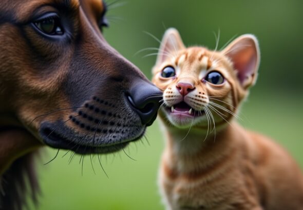Le mystère des animaux qui tirent la langue : comportements surprenants expliqués