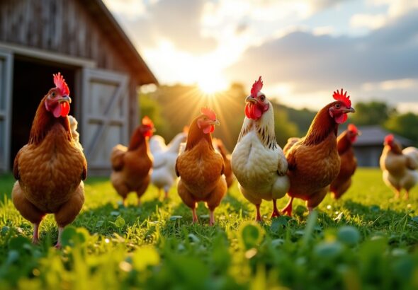 À la Ferme de la Plume d’Or : l’art d’élever des poules pondeuses dans le respect total de leur bien-être