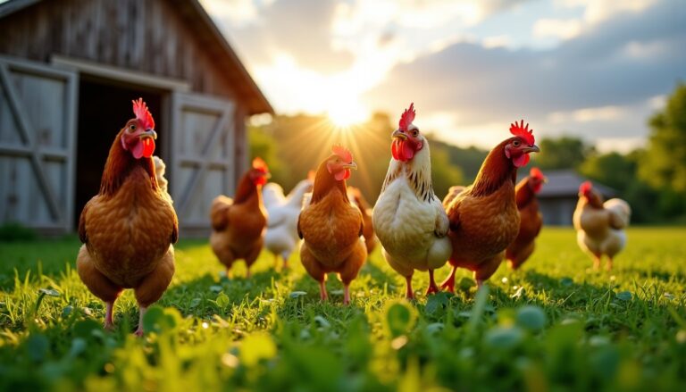 À la Ferme de la Plume d’Or : l’art d’élever des poules pondeuses dans le respect total de leur bien-être