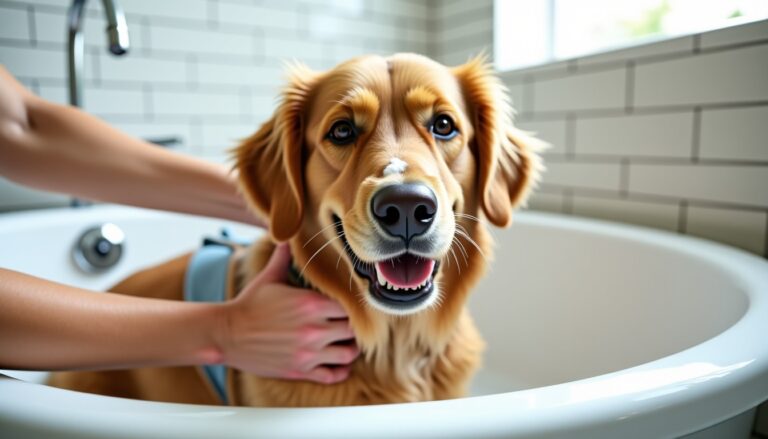 Astuces efficaces pour protéger les oreilles de votre chien de l'eau lors du bain
