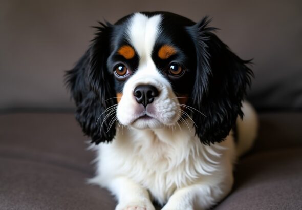 Cavalier King Charles black and white : guide complet sur ses traits uniques et son entretien